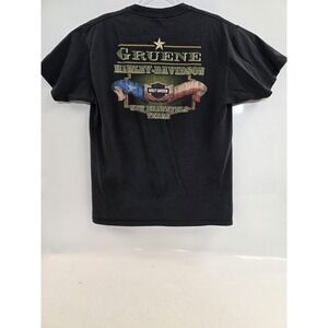 Harley Davidson Gruene Shirt Mens Large Black New Braunfels Texas Motorcycle